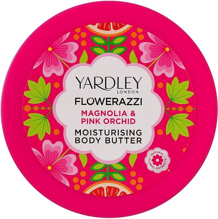 Масло для тіла Yardley London Flowerazzi Magnolia & Pink Orchid Moisturising Body Butter 200 мл - фото 1