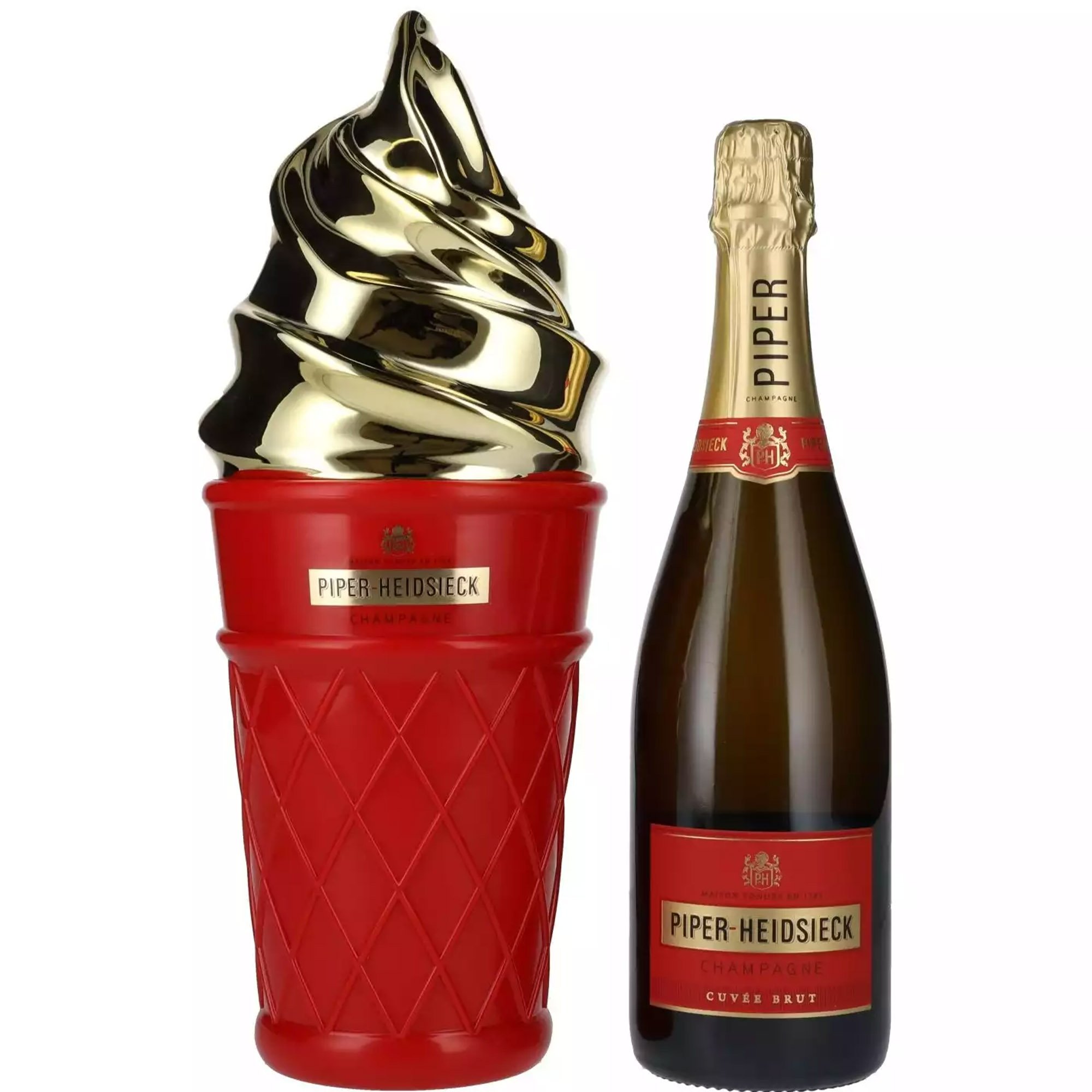 Шампанськое Piper-Heidsieck Champagne Cuvee Brut Ice-cream gift box белое брют 0.75 л в подарочной коробке - фото 1