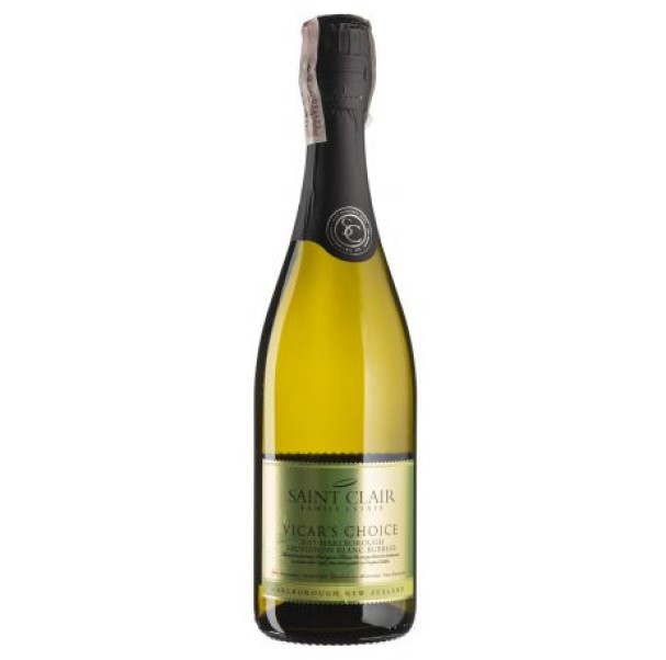 Ігристе вино Saint Clair Sauvignon Blanc Vicar's Choice Sparkling, 12,5%, 0,75 л - фото 1