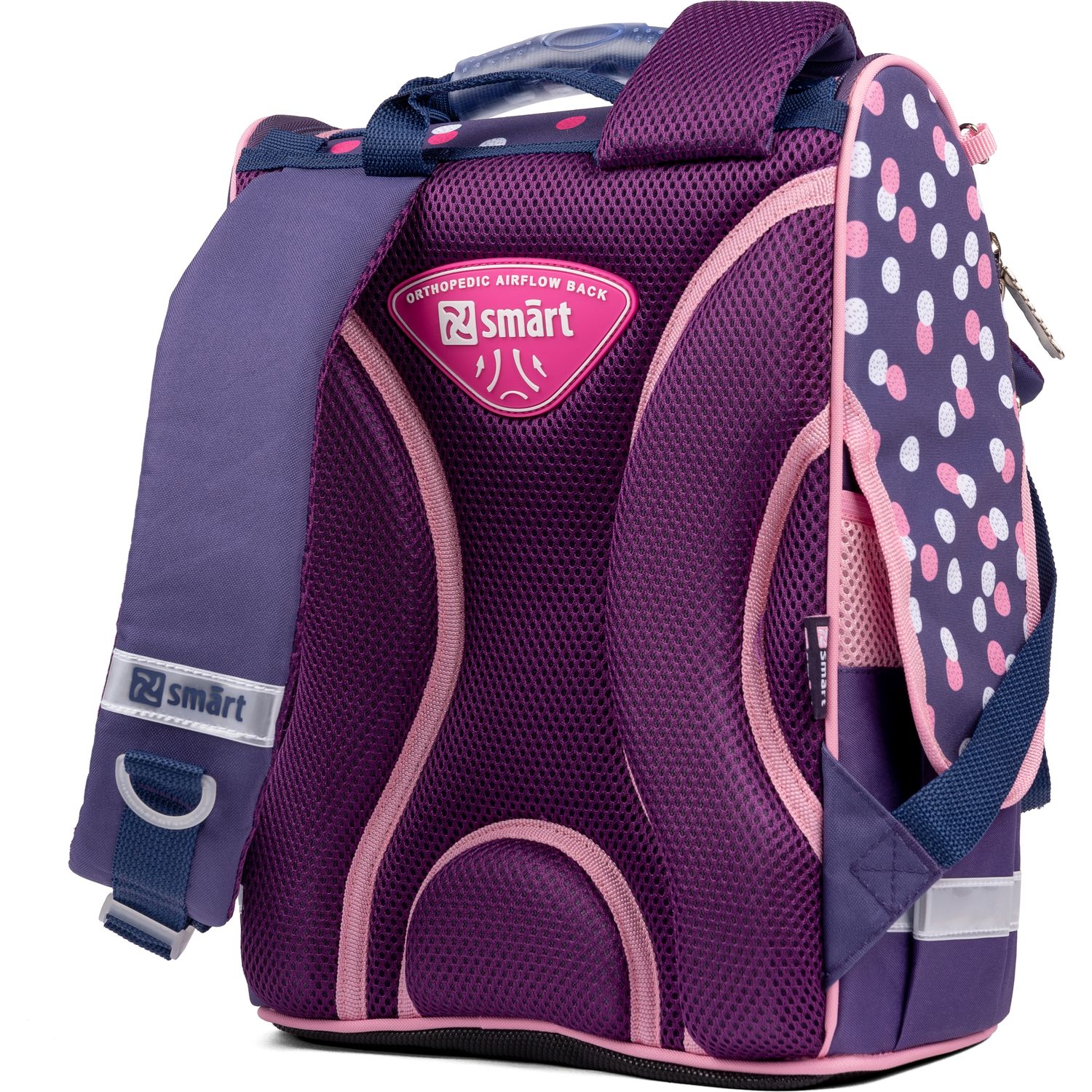Рюкзак шкільний каркасний Smart PG-11 Hello, girl, фіолетовий (558996) - фото 4