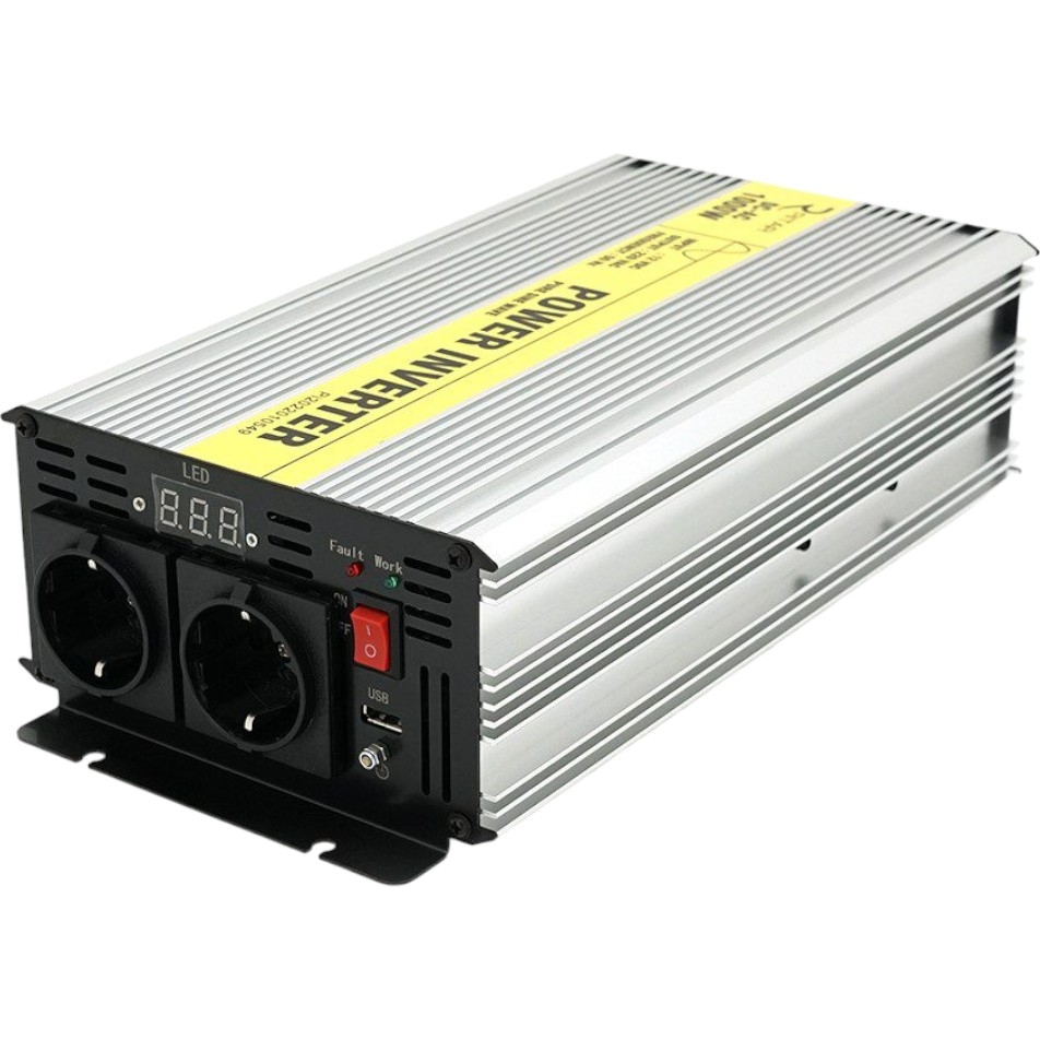 Инвертор напряжения 12/220V Ritar RSC1000 с правильной синусоидой 1000Вт - фото 1