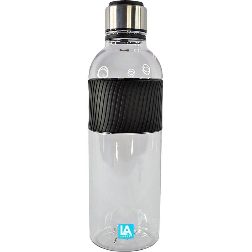 Бутылка для воды Line Art Limpid 850 мл черная (20222LA-01) - фото 1
