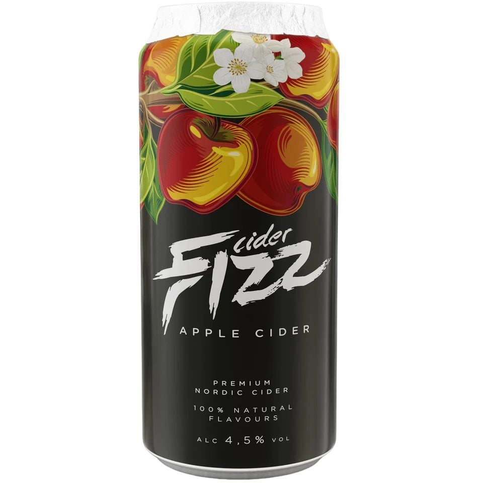 Сидр Fizz Apple, 4,5%, з/б, 0,5 л - фото 1