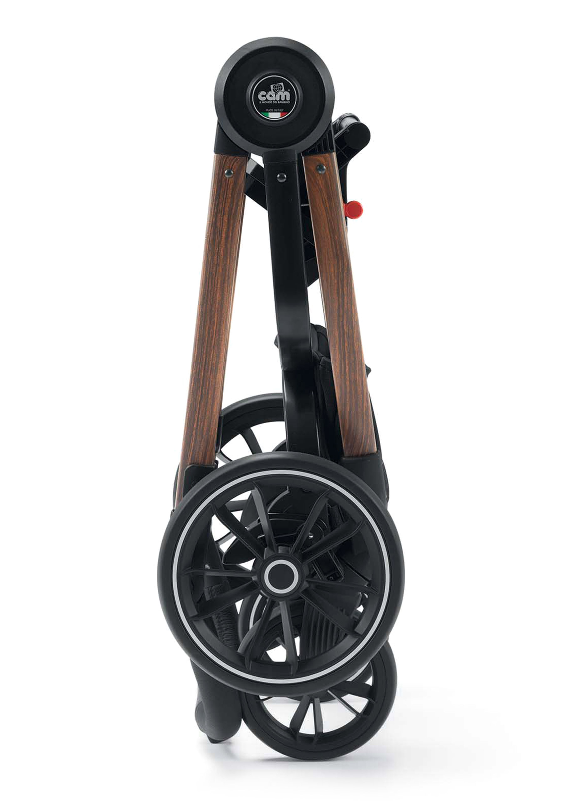 Универсальная коляска CAM Techno Soul 2в1, рама под дерево, черный (805T/V96/970/500K) - фото 5
