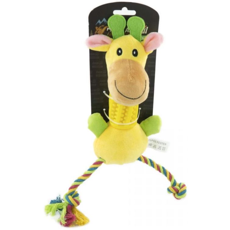 М'яка іграшка для собак AnimAll Fun AGrizZzly Жираф жовта - фото 1