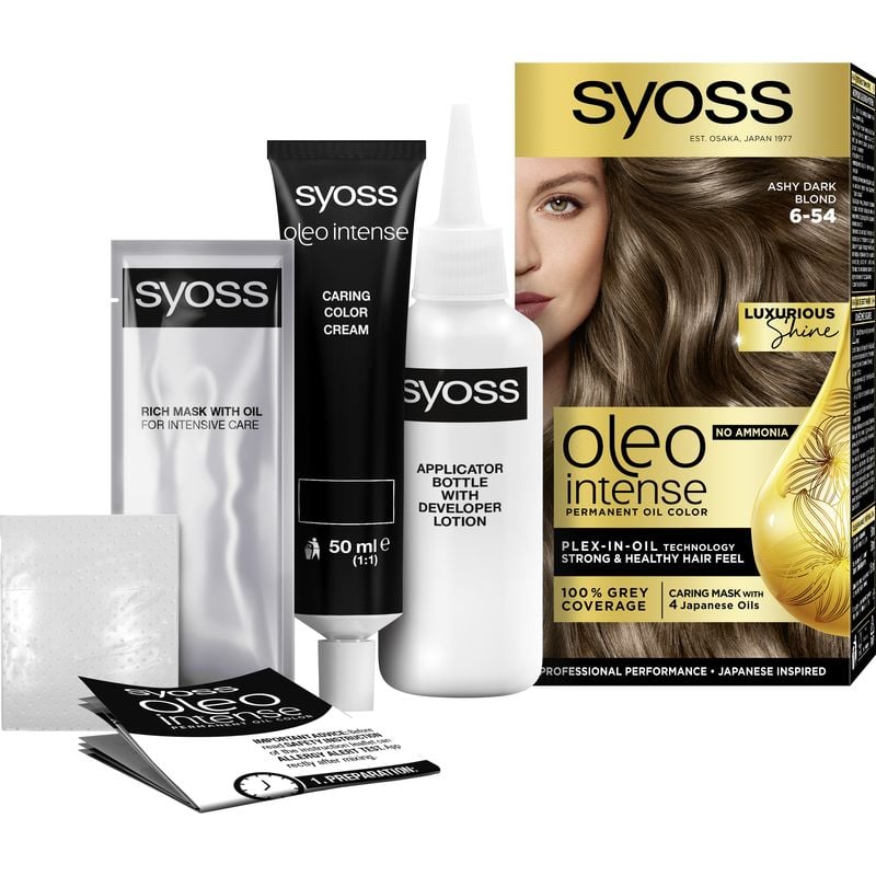 Стойкая краска для волос Syoss Oleo Intense 6-54, Холодный Темно-Русый, 115 мл - фото 3