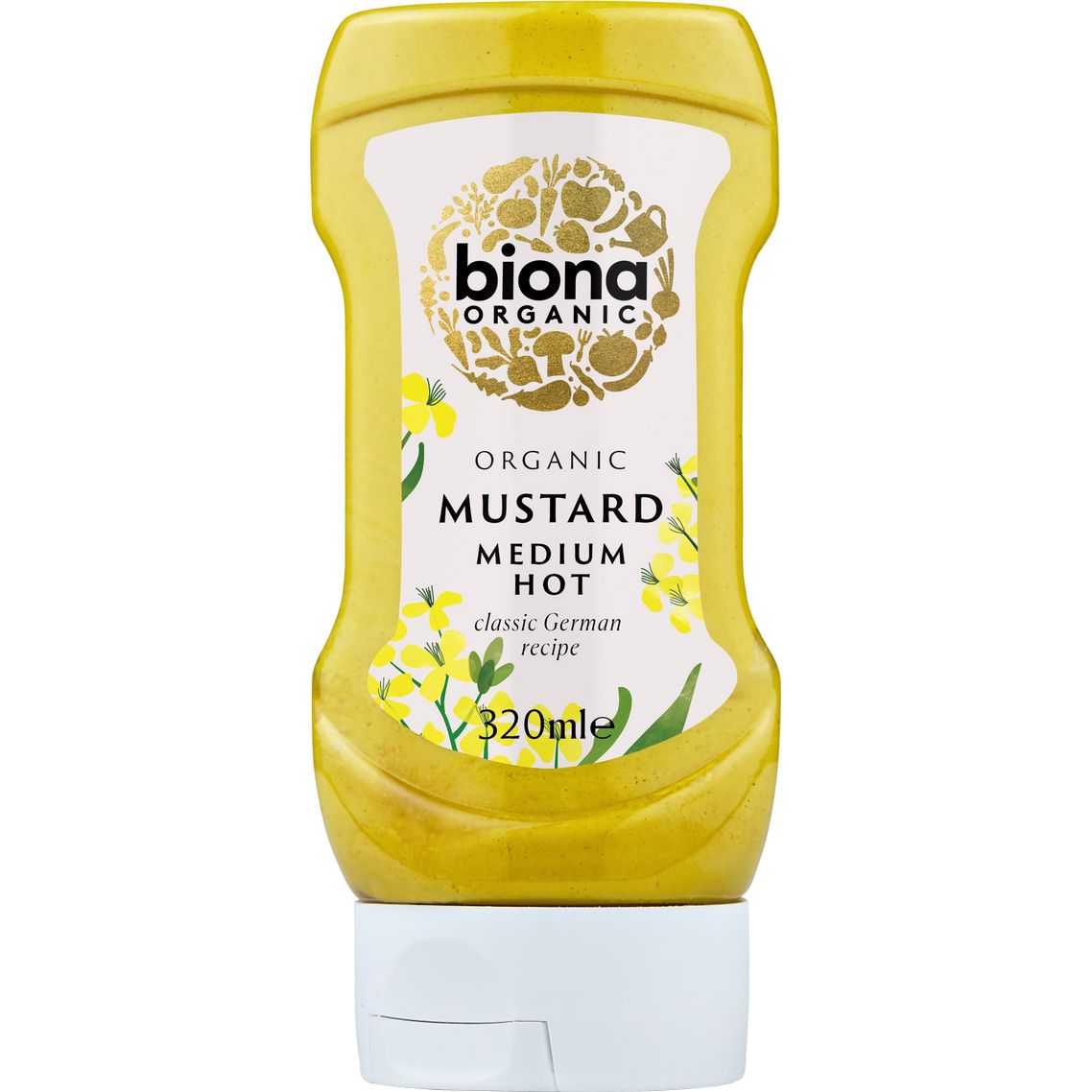 Горчица Biona Organic Mustard Medium Hot среднеострая органическая 320 г - фото 1