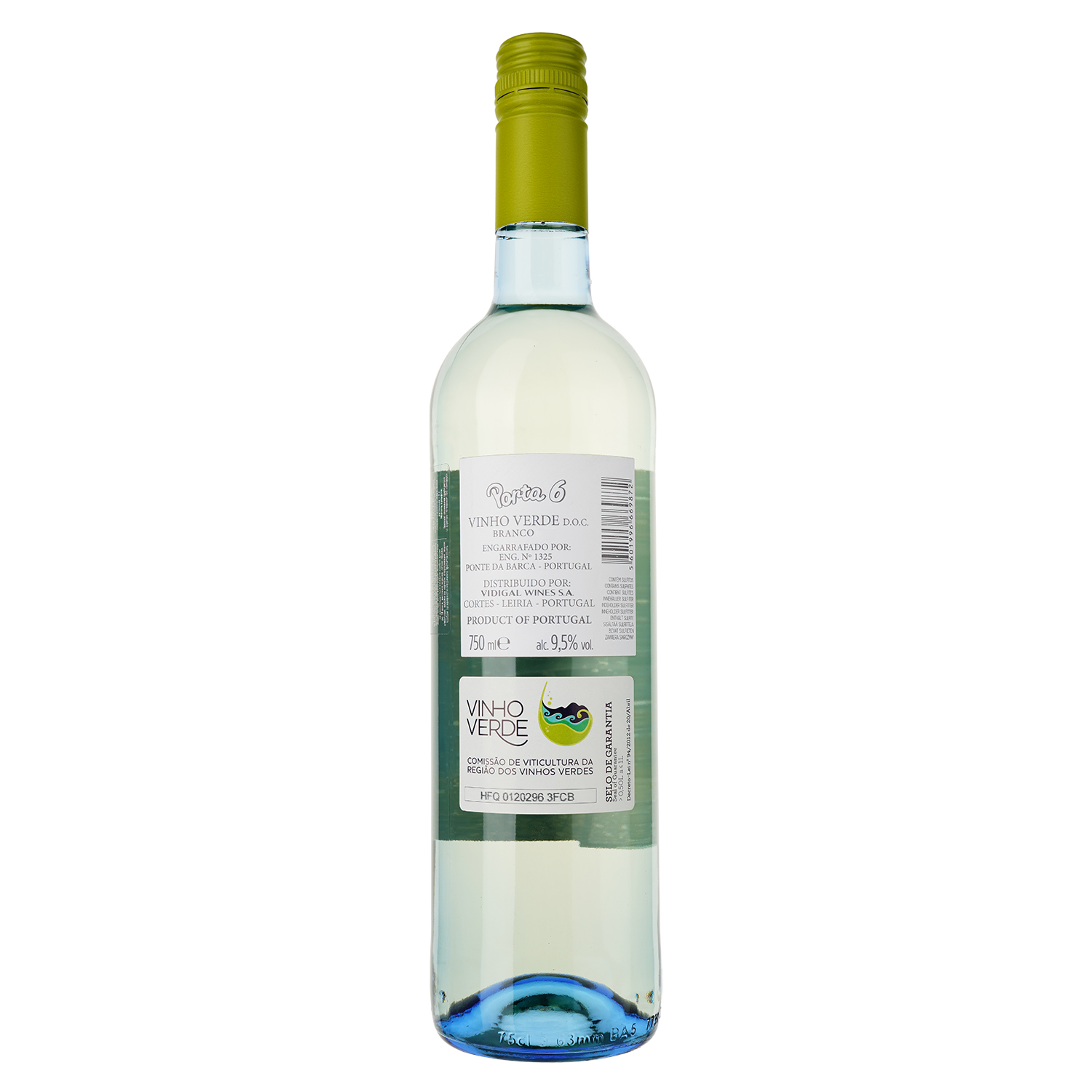 Вино Vidigal Wines Porta 6 Vinho Verde, белое, сухое, 9,5%, 0,75 л (790906) - фото 2