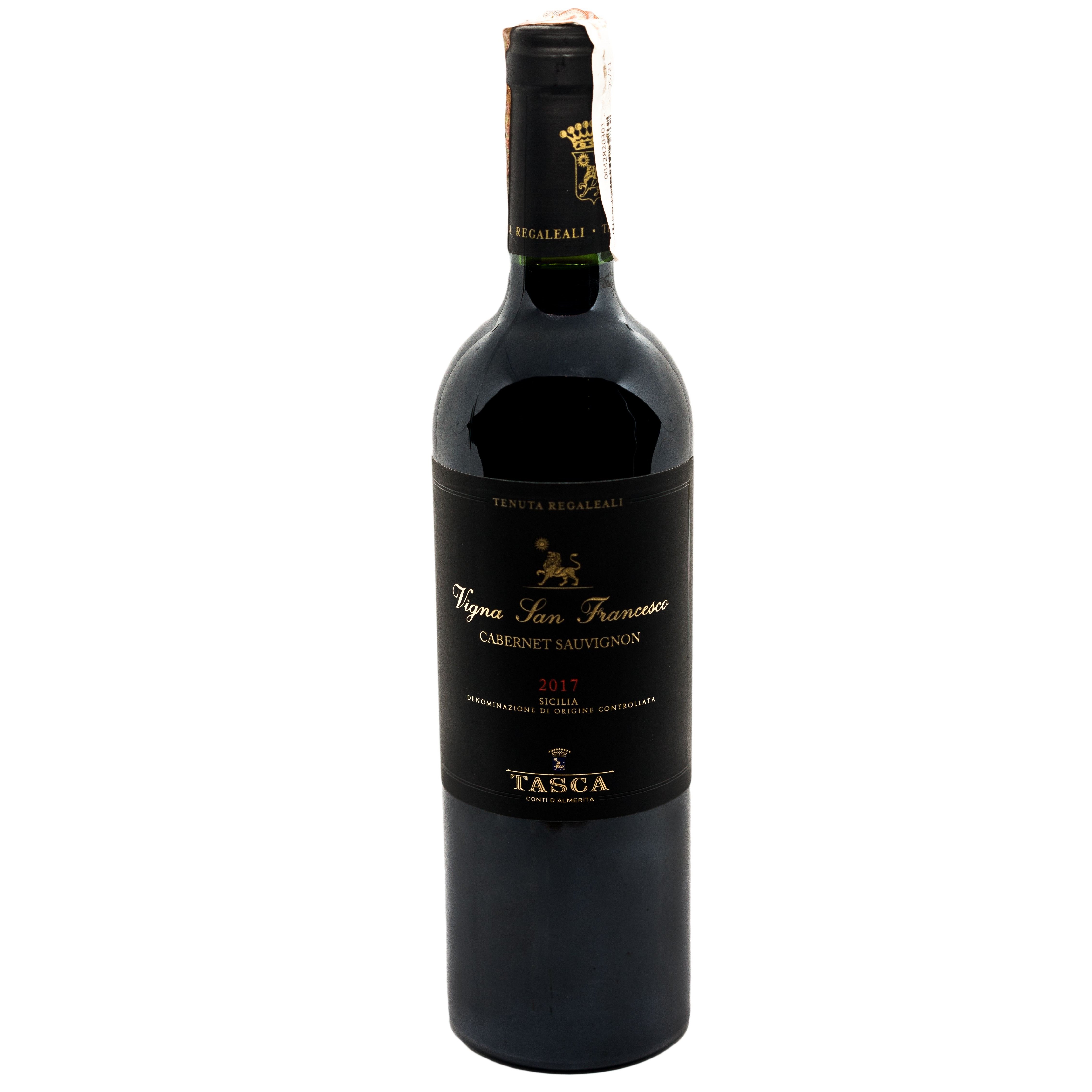Вино Tasca d'Almerita Vigna San Francesco Cabernet Sauvignon Sicilia DOC, красное, сухое, 0,75 л - фото 1