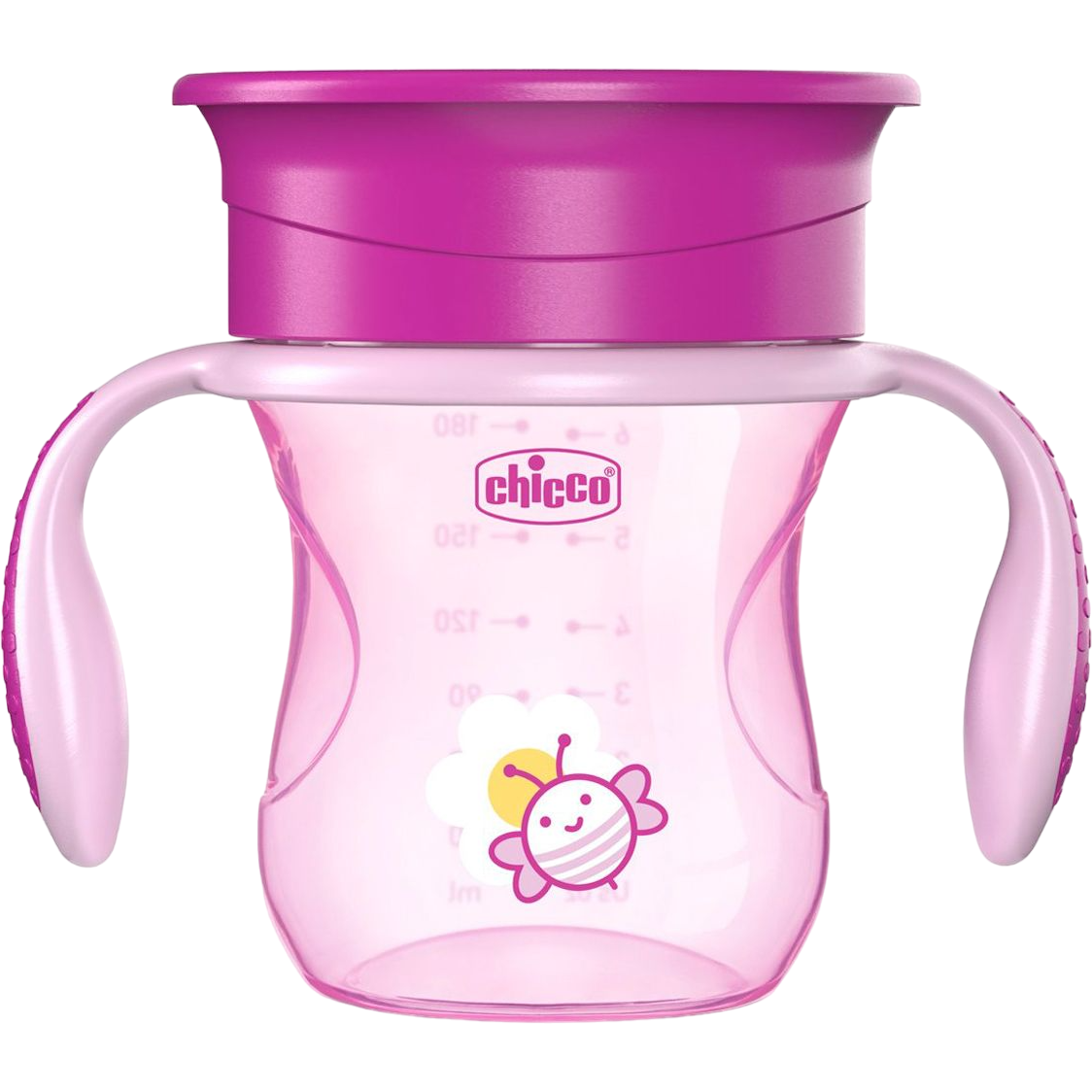 Чашка Chicco Perfect Cup 12 м+ 200 мл розовая (06951.10) - фото 1