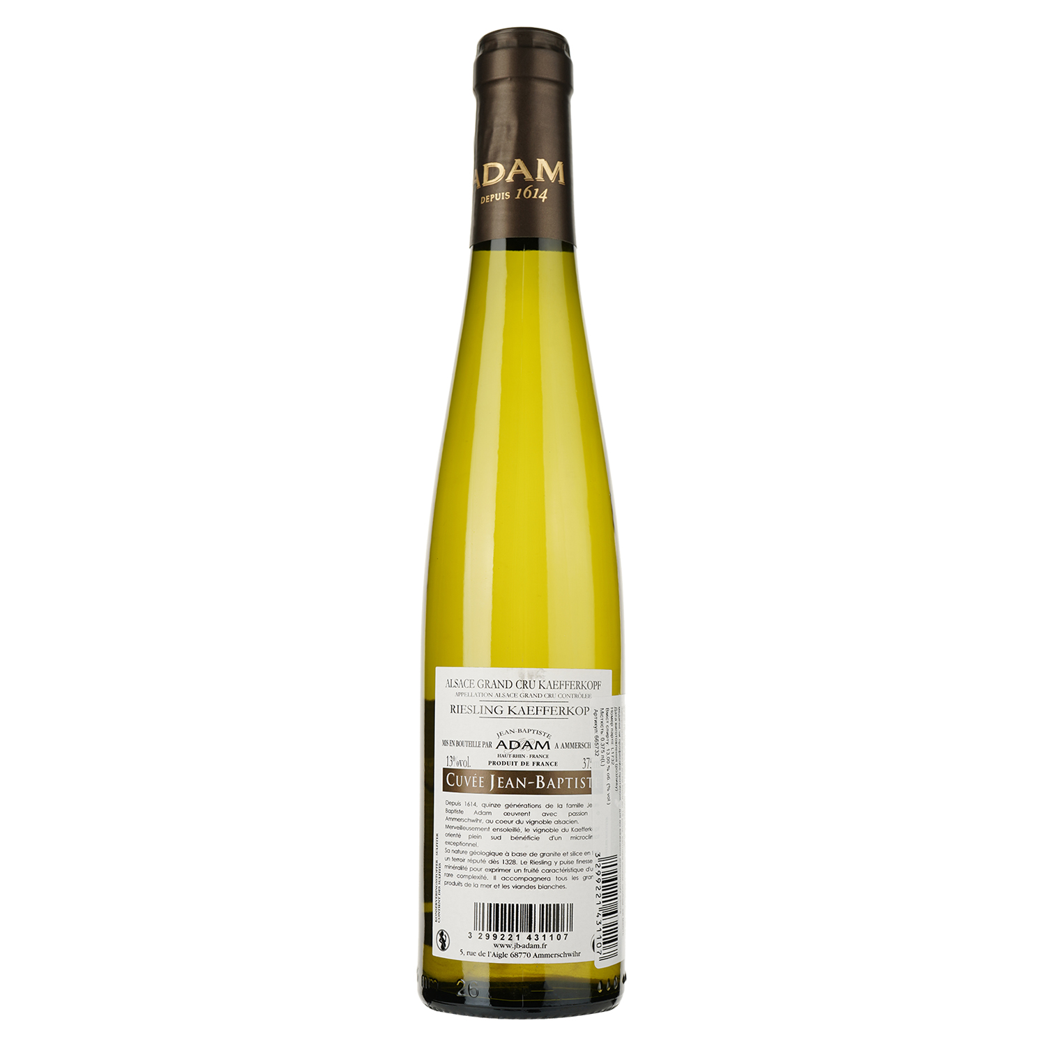Вино Jean-Baptiste Adam Grand Cru Riesling Kaefferkopf Cuvée Jb біле сухе 0.375 л - фото 2