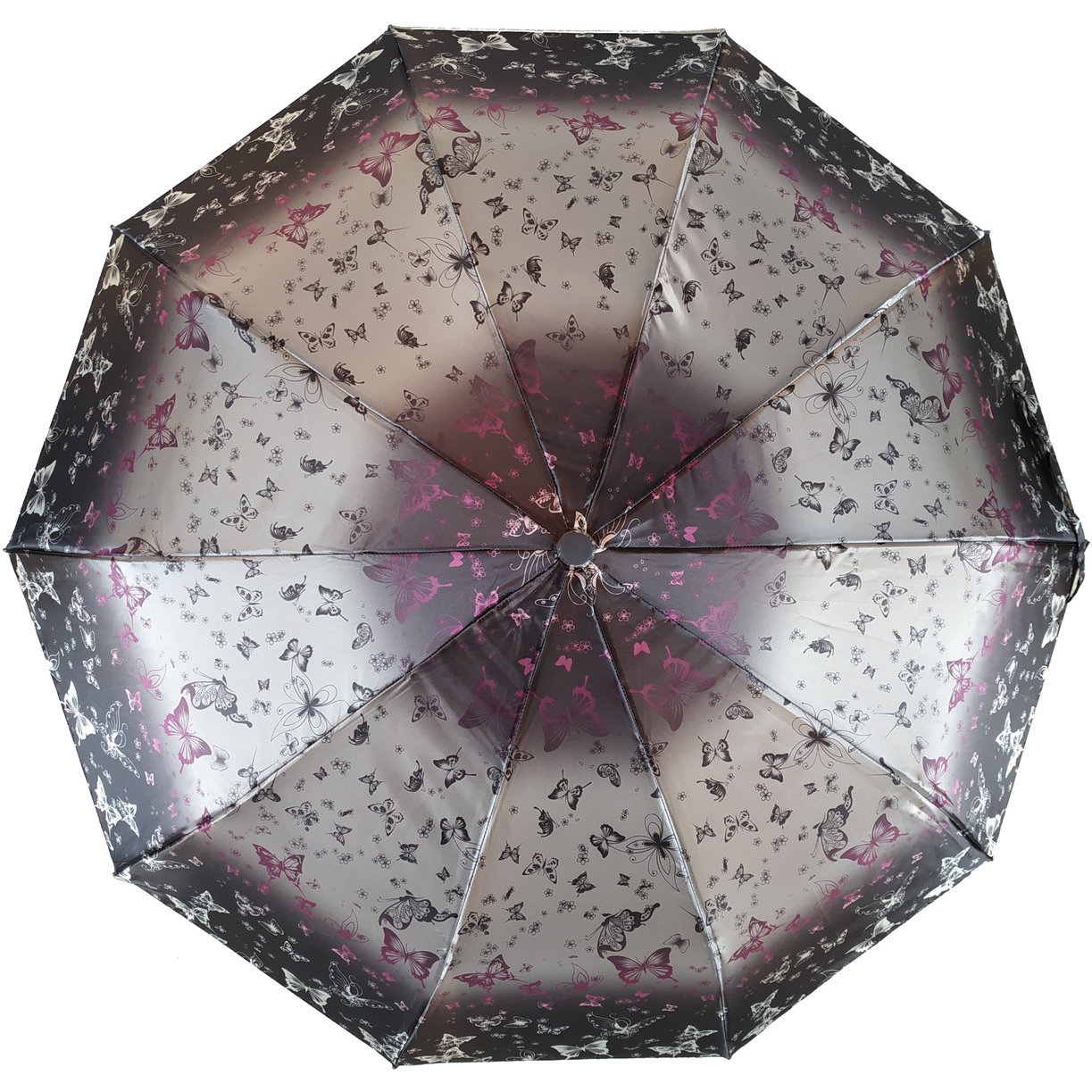 Женский складной зонтик полуавтомат S&L 102 см фиолетовый - фото 1