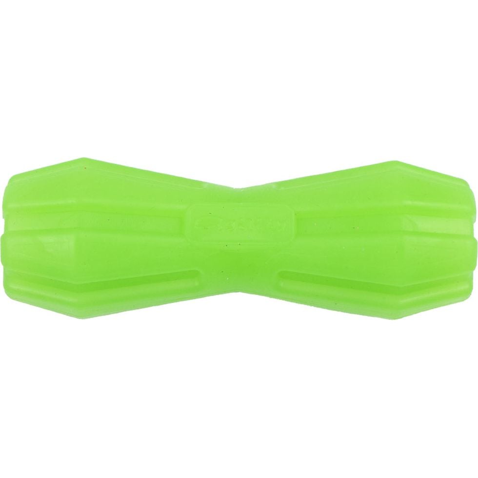 Іграшка для собак Agility гантель з отвором 12 см зелена - фото 1