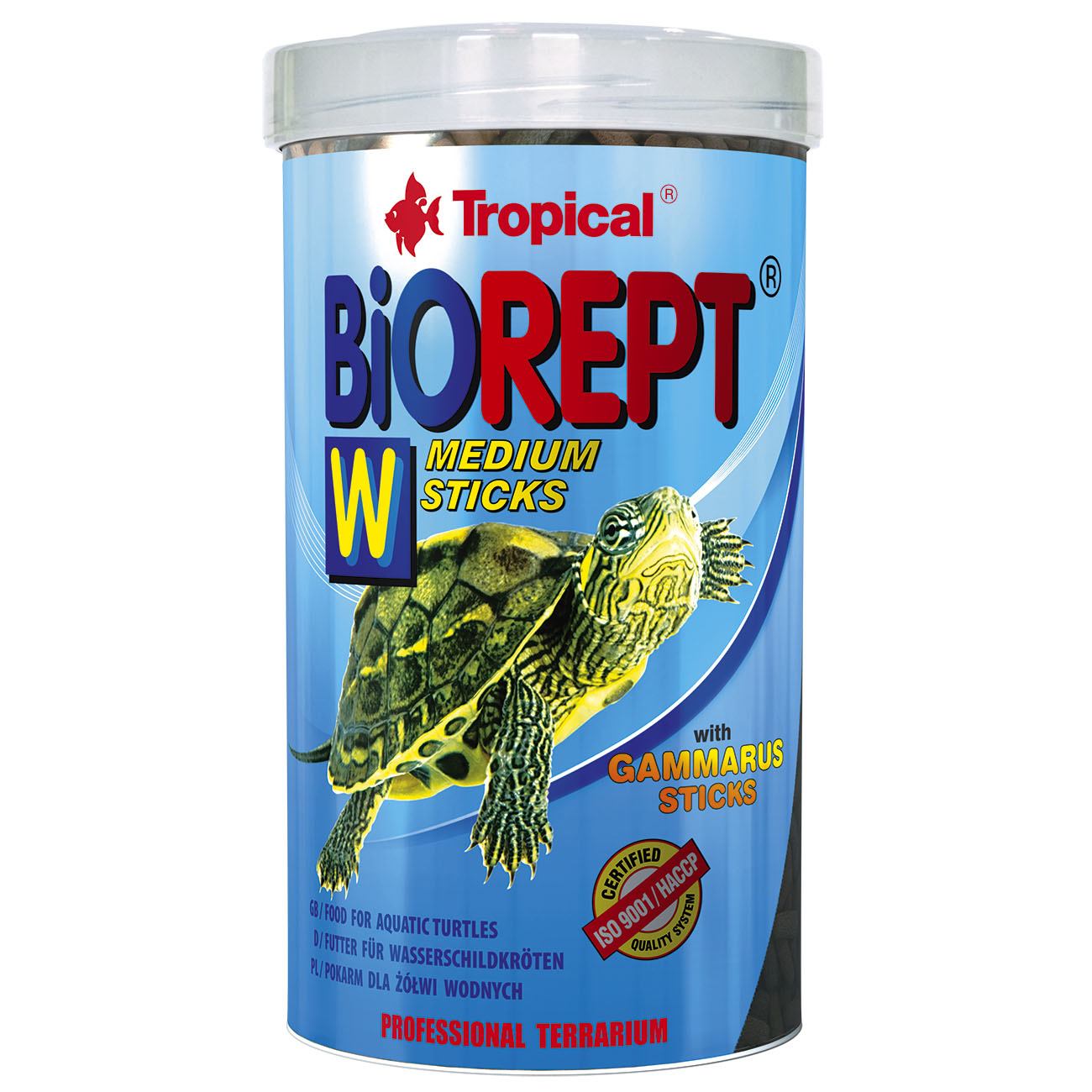 Корм Tropical Biorept W, для земноводних та водних черепах, 500 мл/150 г - фото 1