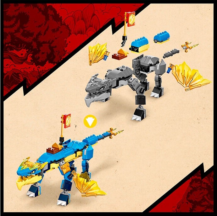 Конструктор LEGO Ninjago Грозовой дракон ЭВО Джея, 140 деталей (71760) - фото 8