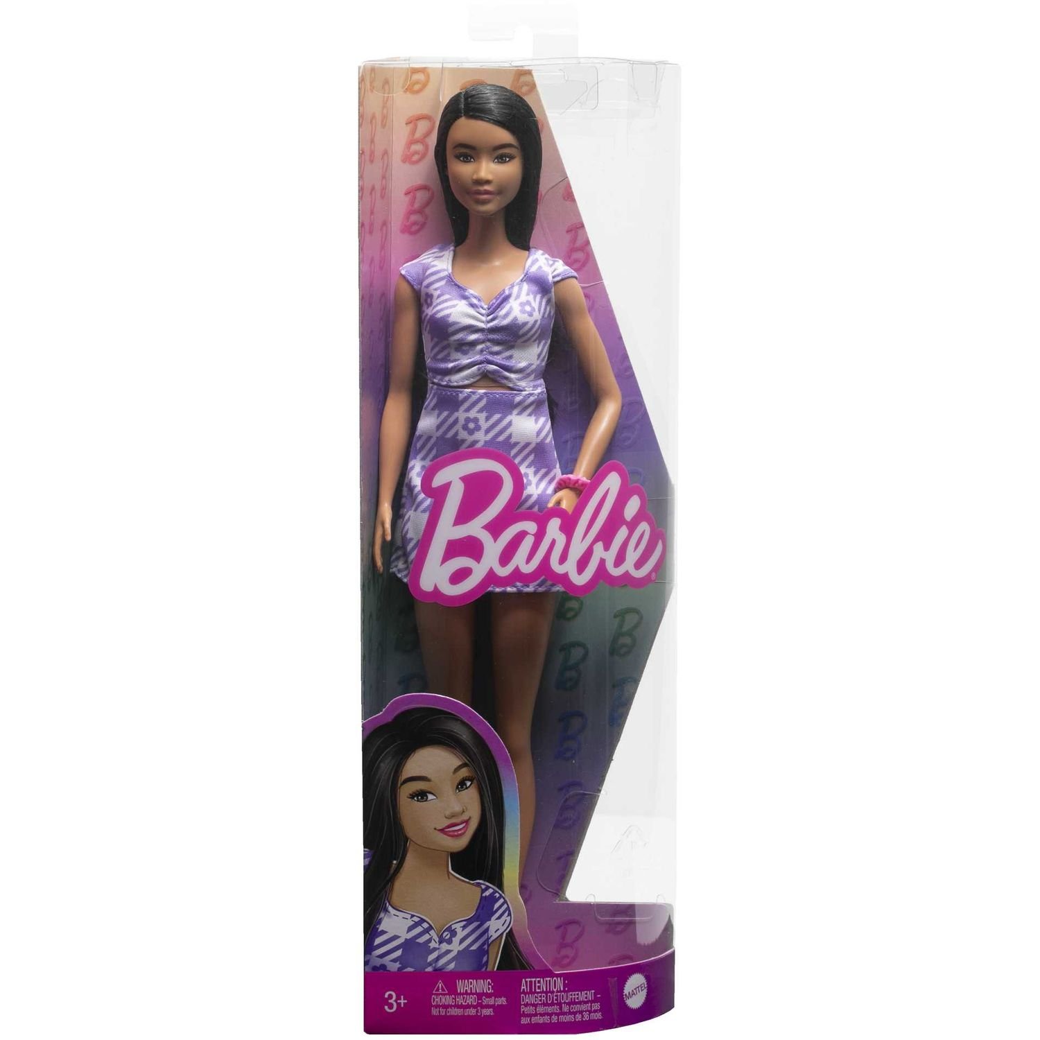 Кукла Barbie Модница в нежном платье с фигурным вырезом, 31 см (HPF75) - фото 5