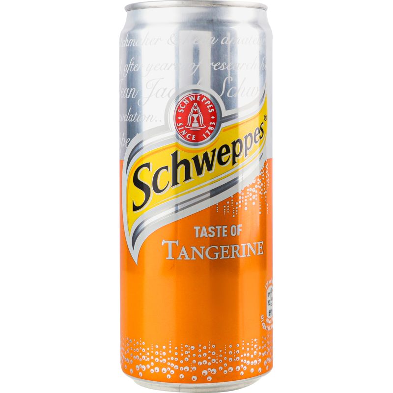 Напиток сокосодержащий Schweppes Tangerine сильногазированный ж/б 330 мл (924934) - фото 1