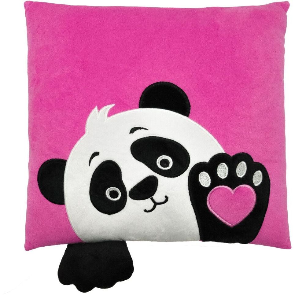 Подушка Tigres Панда Love, 33х33 см, розовая (ПД-0462) - фото 1