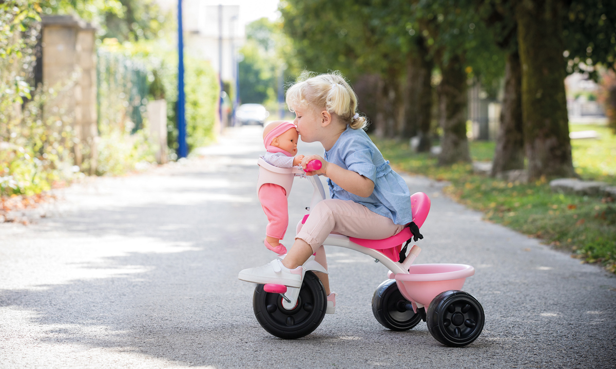 Трехколесный велосипед Smoby Toys Corolle Be Fun, розовый (740329) - фото 3
