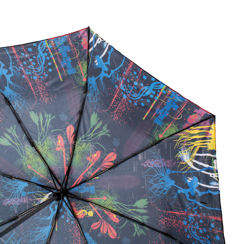 Жіноча складана парасолька повний автомат Zest 103 см чорна - фото 3