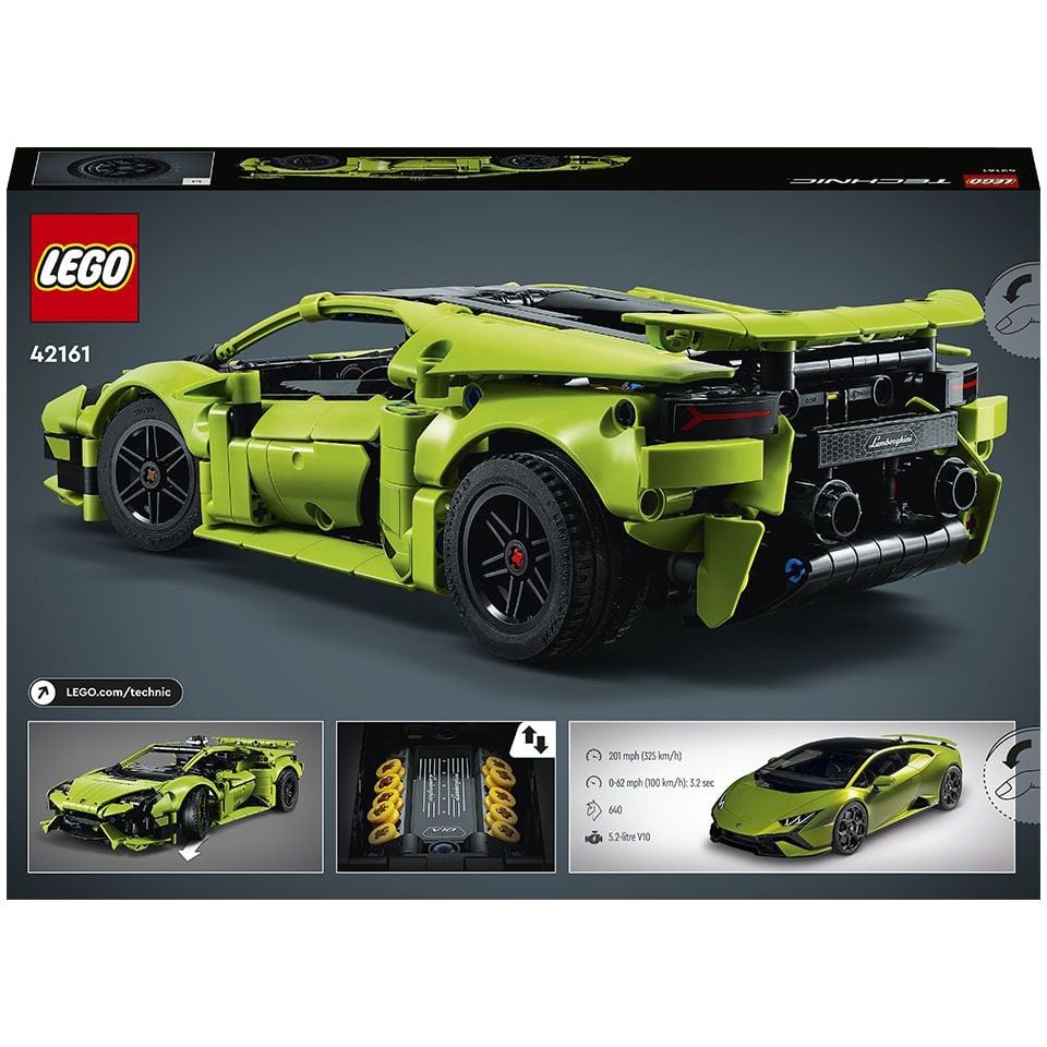 Конструктор LEGO Technic Lamborghini Huracán Tecnica, 806 деталей (42161) - фото 4