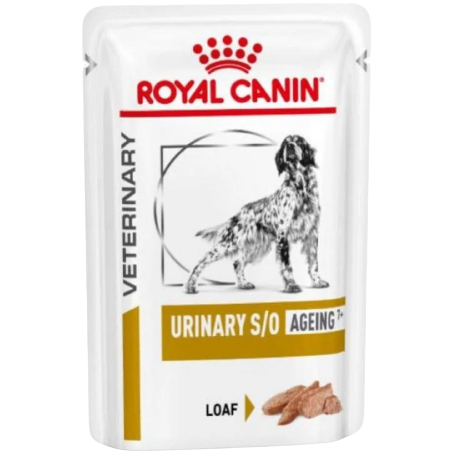 Консервированый диетический корм Royal Canin Urinary S/O Aging 7+ для собак старше 7 лет при заболеваниях нижних мочевыводящих путей, 85 г (12750019) - фото 1
