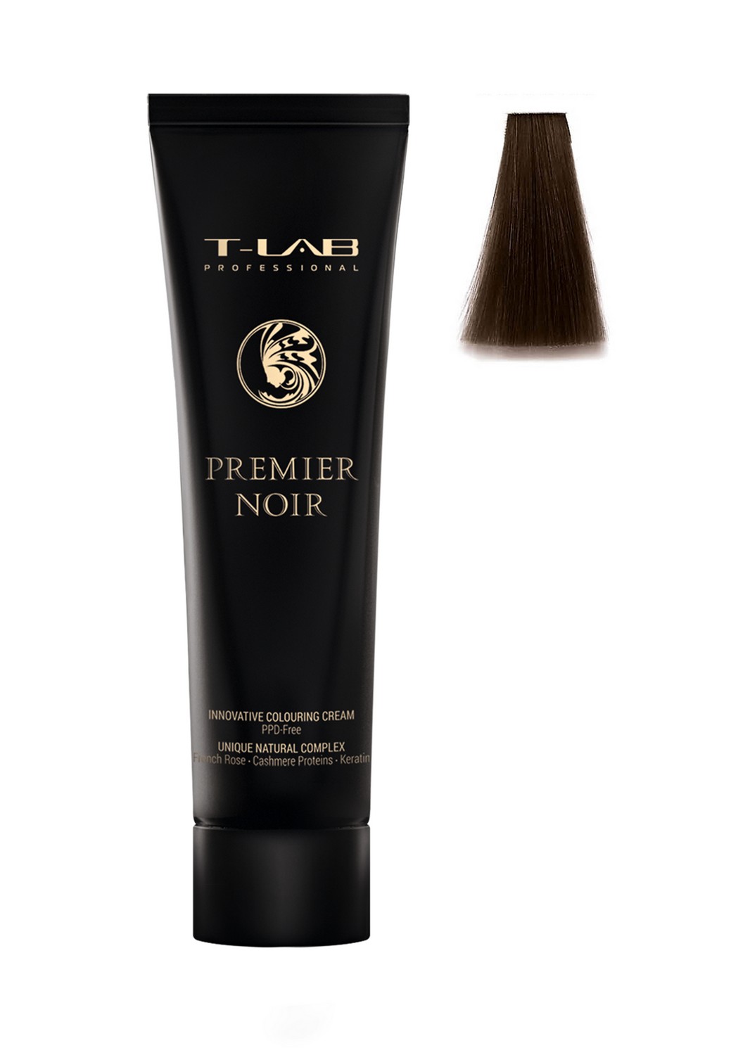 Крем-краска T-LAB Professional Premier Noir colouring cream, оттенок 3.0 (natural dark brown) - фото 2