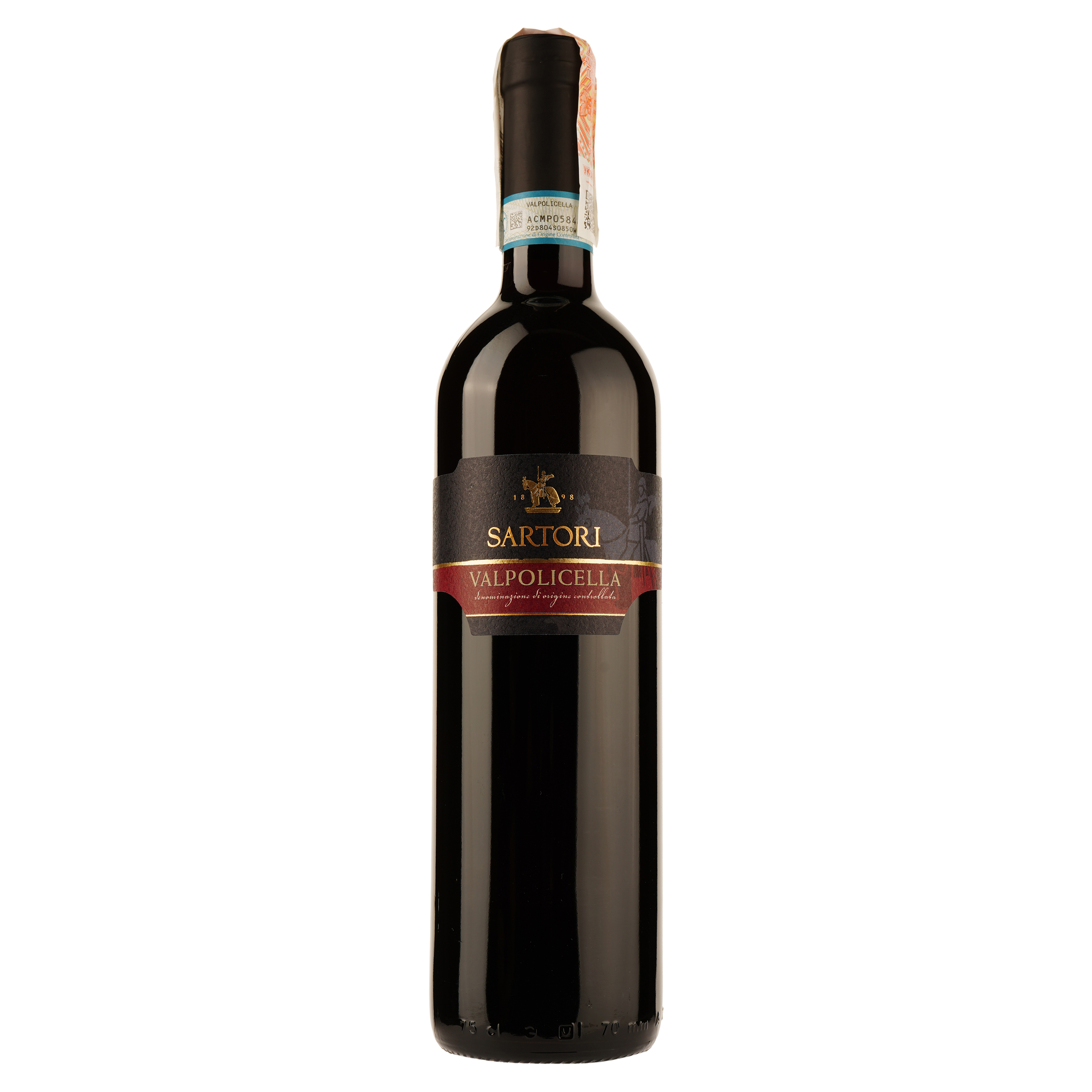 Вино Sartori Valpolicella DOC, червоне, сухе, 12%, 0,75 л (789218) - фото 1