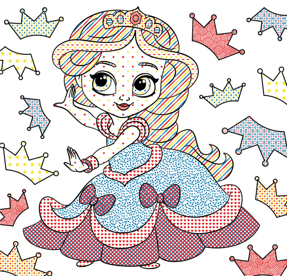 Водная раскраска Кристал Бук Принцессы на балу, 8 страниц (F00026490) - фото 3