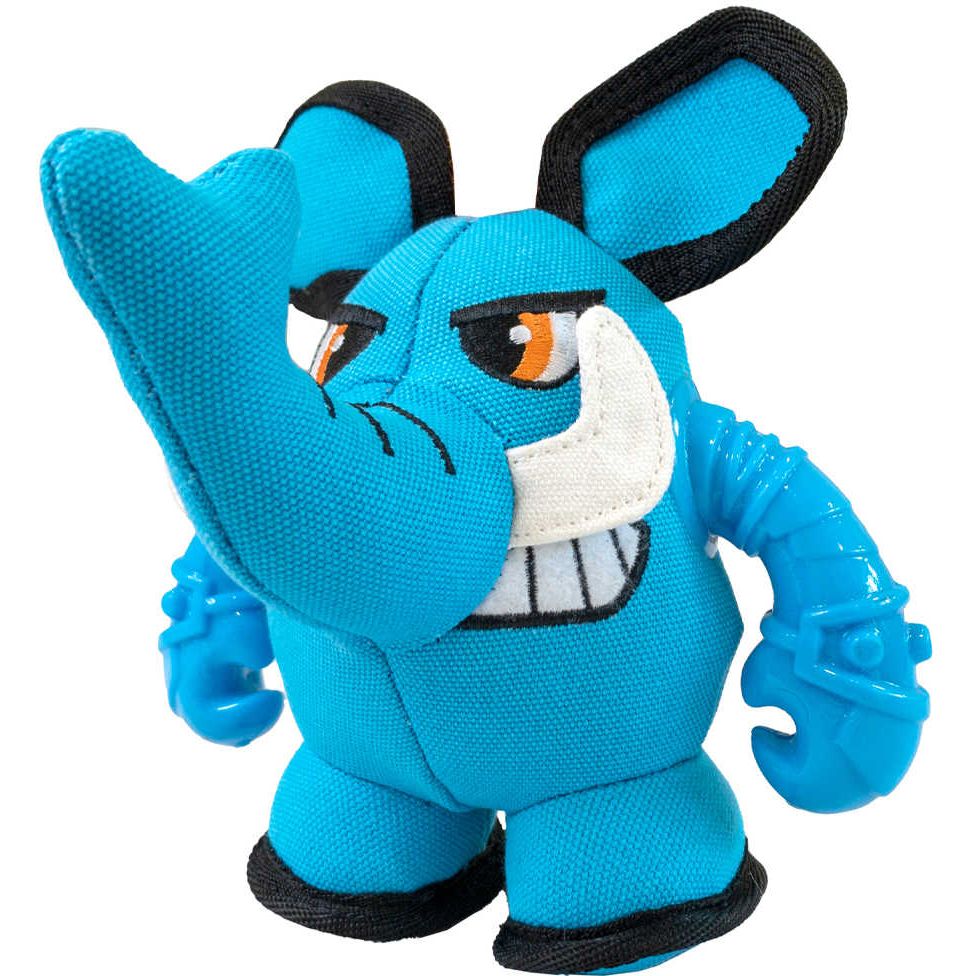 Іграшка для собак Croci Warriors Phant Plush Слон Казкові воїни з пищалкою 18х12х12 см - фото 1