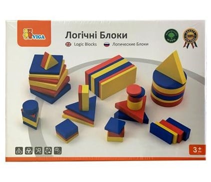 Навчальний набір Viga Toys Логічні блоки Дьєнеша (56164U) - фото 4