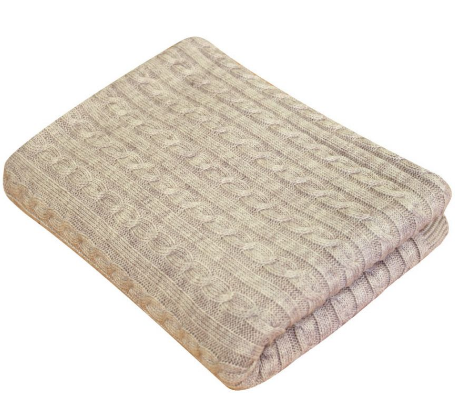Плед Прованс Soft Косы, 180х140 см, латте (11690) - фото 2
