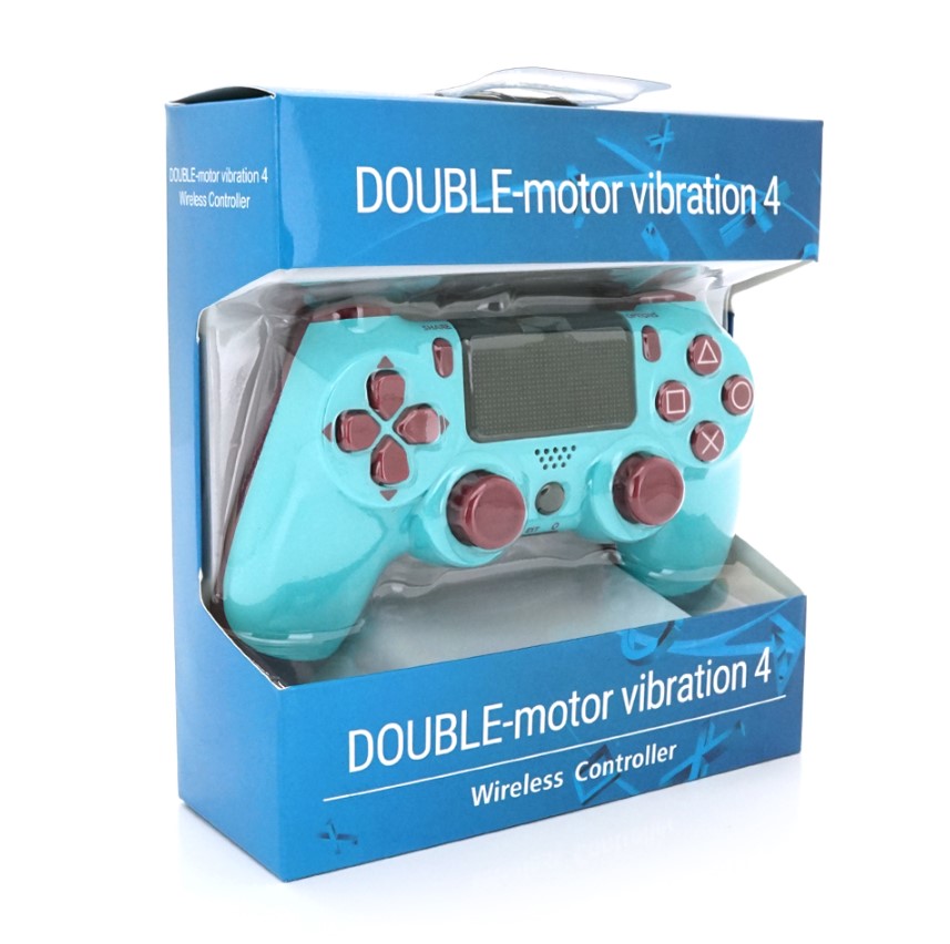 Геймпад джойстик Doubleshock Wireless PS4 Double Motor Vibration DualShock 4 Cyan - фото 5