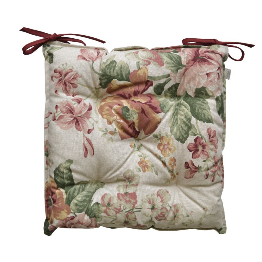 Подушка для стільця Прованс Глорія 40х40 см, троянда (14556) - фото 1