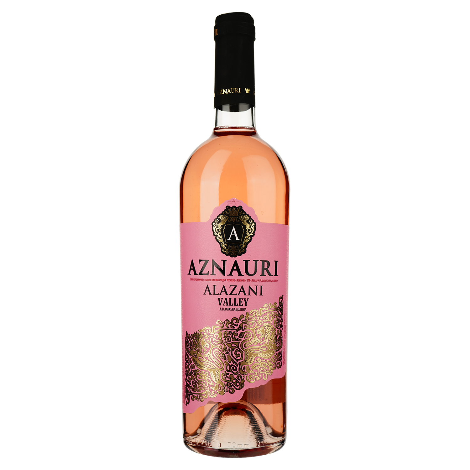 Вино Aznauri Rose, розовое, полусладкое, 9-13%, 0,75 л (778335) - фото 1
