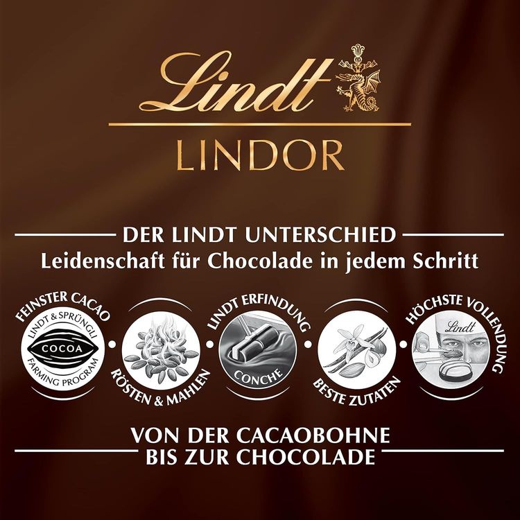 Шоколад темний Lindt Lindor 100 г - фото 4