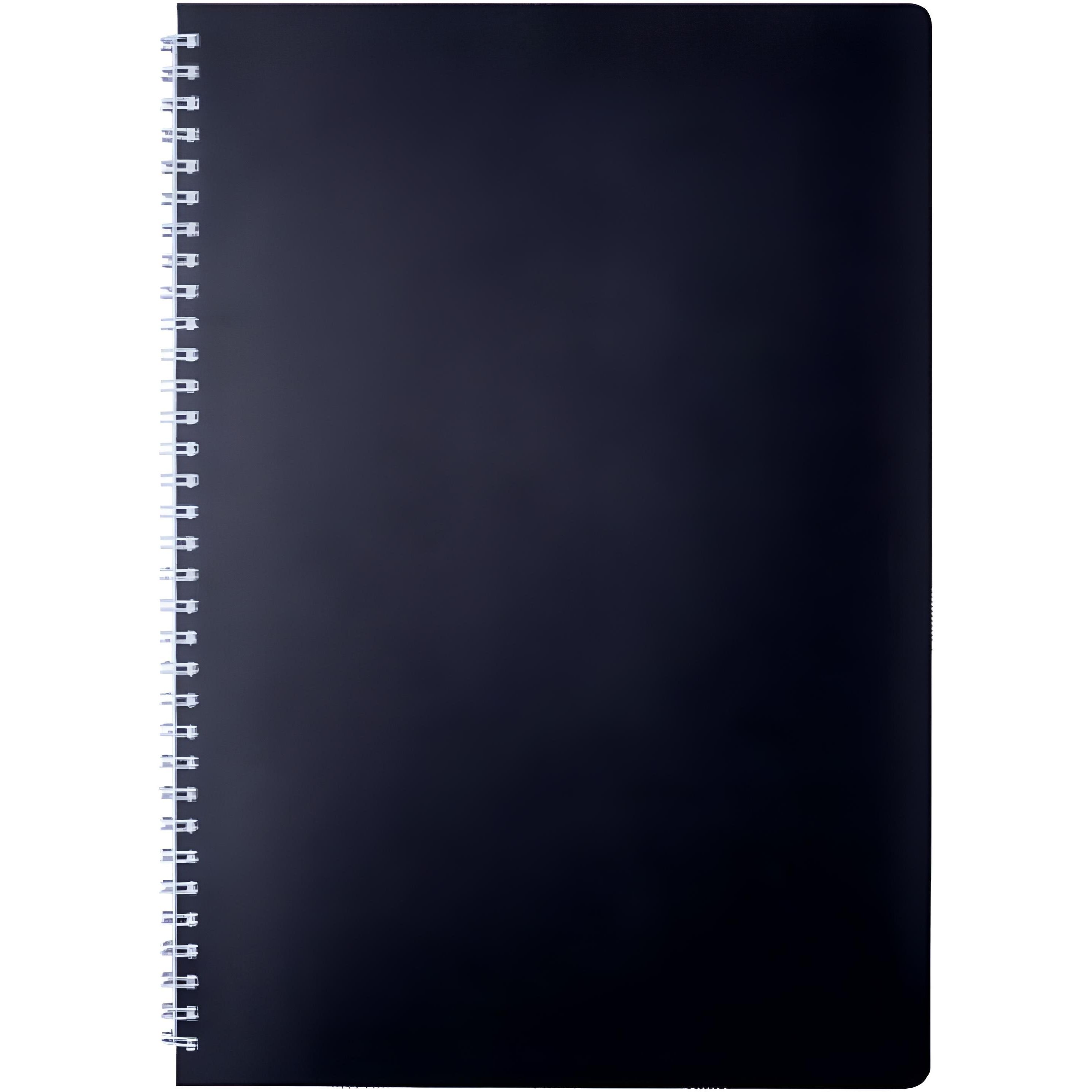 Зошит Buromax Gloss на пружині В5, 80 аркушів чорний (BM.24552151-01) - фото 1