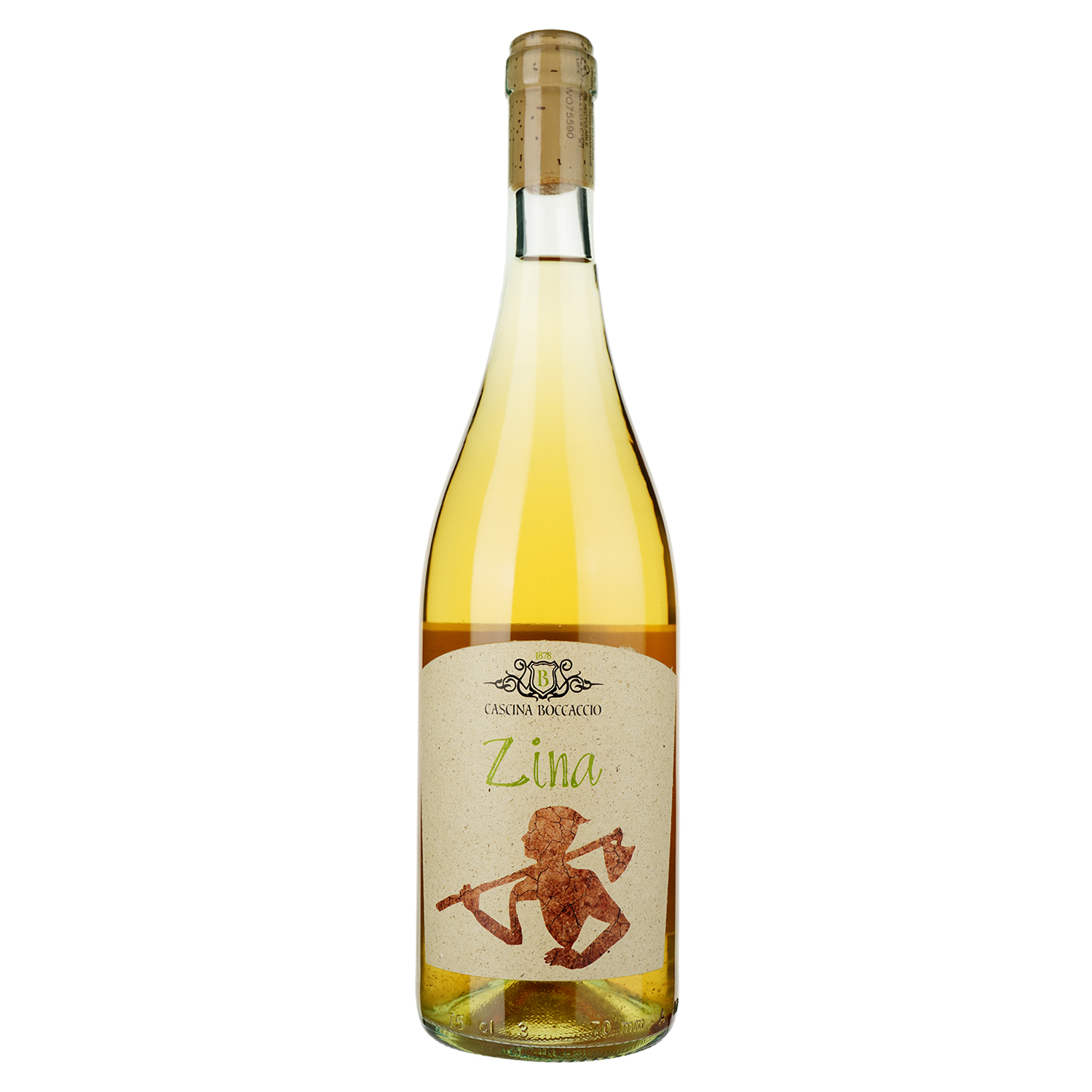 Вино Cascina Boccaccio Zina, біле, сухе, 12,5%, 0,75 л - фото 1