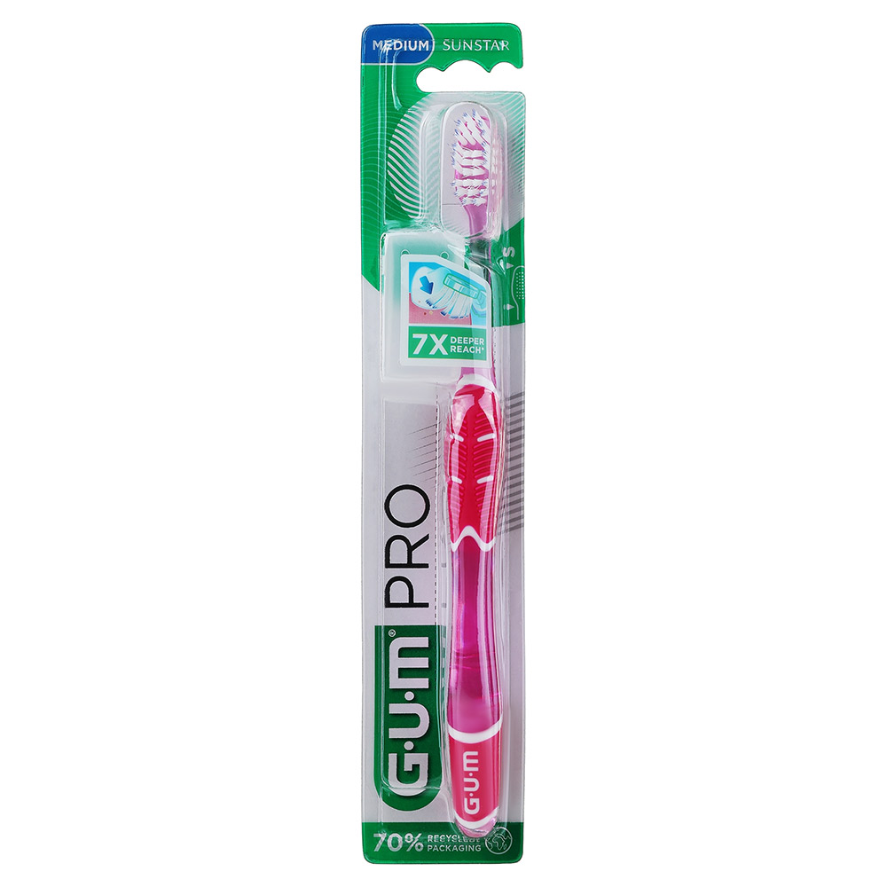 Зубна щітка GUM Pro Compact Soft м'яка в асортименті - фото 1