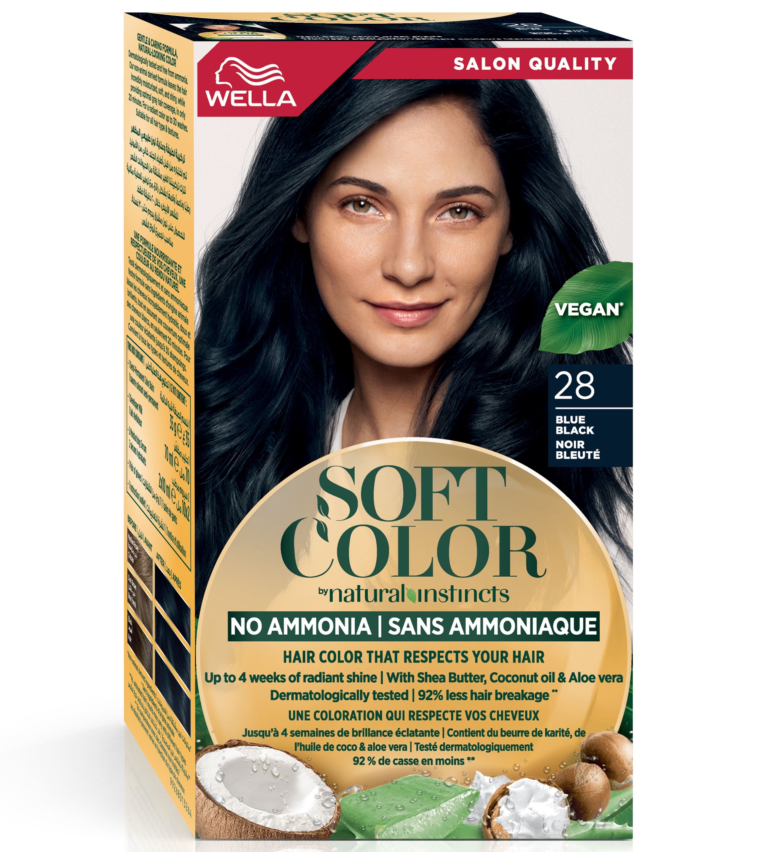 Фарба для волосся Wella Soft Color відтінок 28 Синяво-чорний (3614228865876) - фото 2
