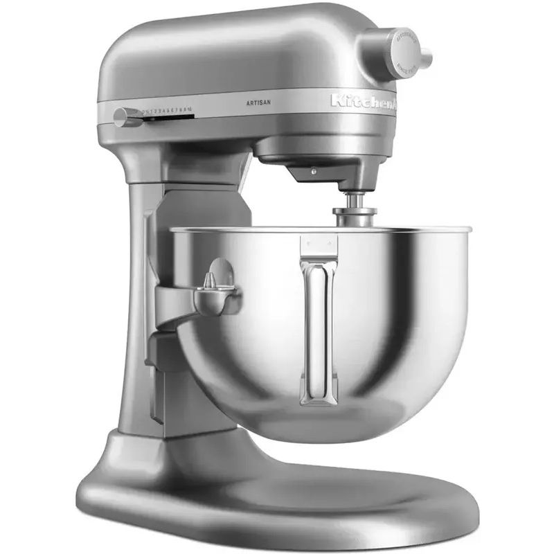 Планетарный миксер KitchenAid Artisan с подъемной чашей 5.6 л серебристый (5KSM60SPXECU) - фото 3