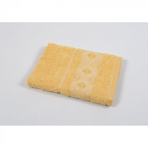 Рушник махровий Binnur Vip Cotton 07, 140х70 см, жовтий (svt-2000022205146) - фото 2