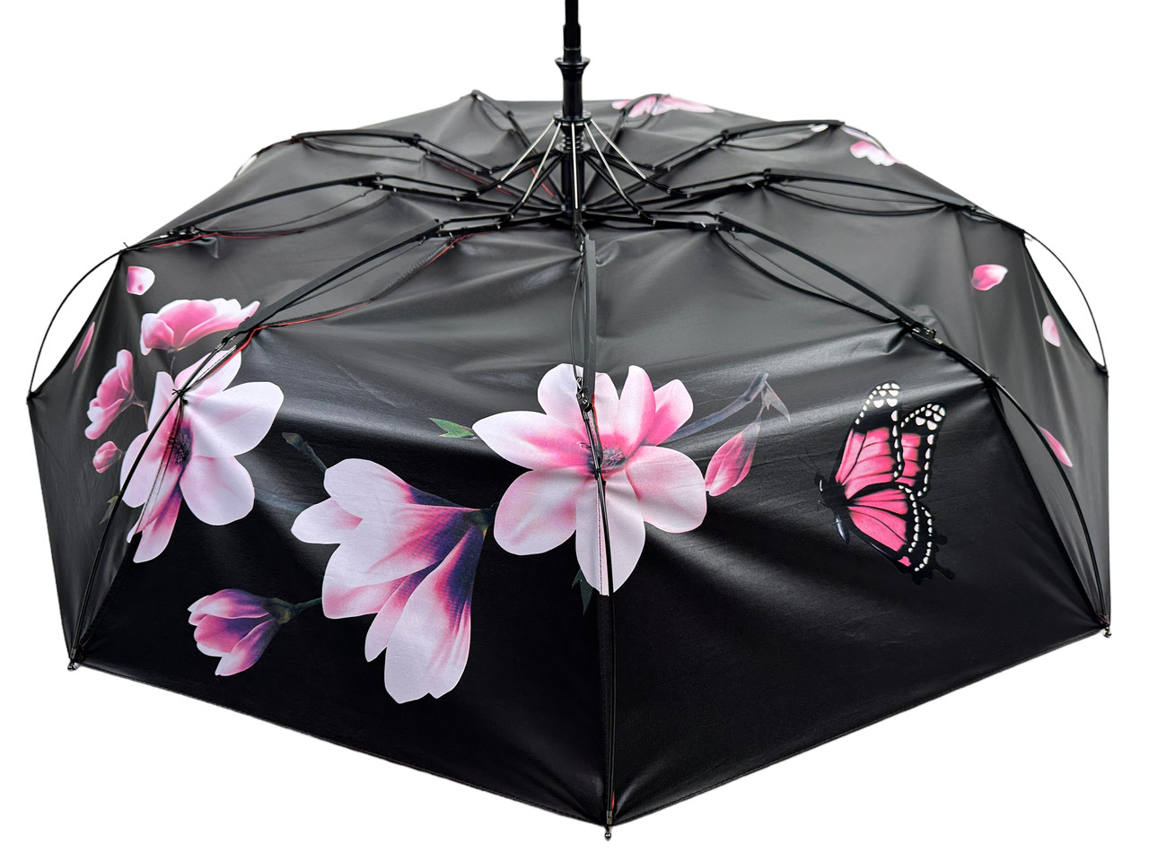 Женский складной зонтик полуавтомат Susino 99 см красный - фото 4
