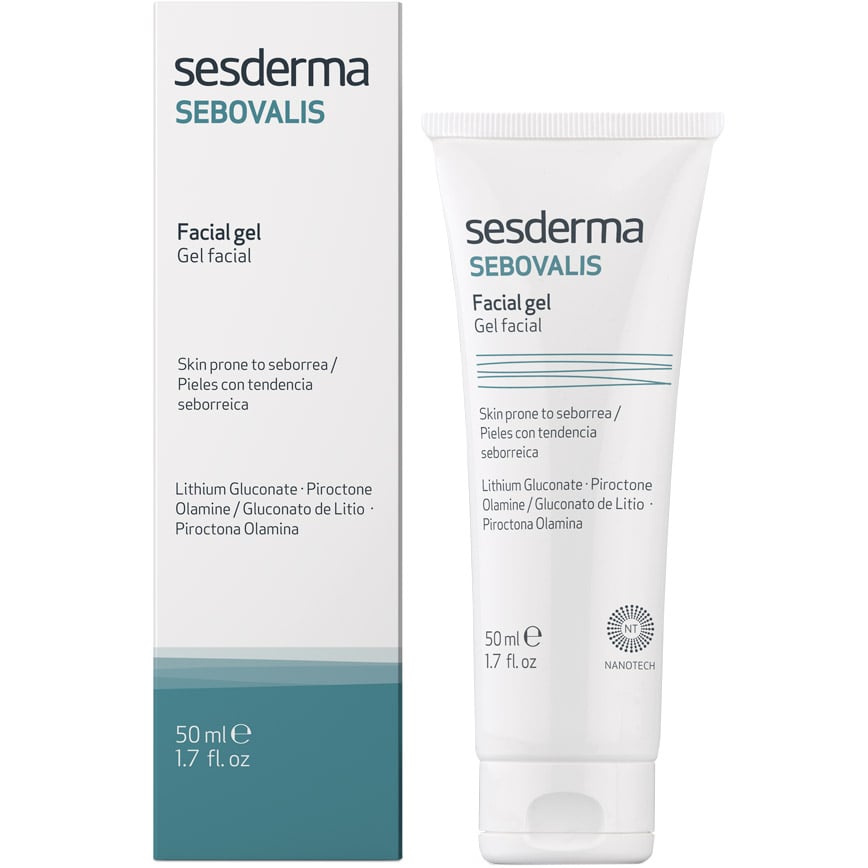 Гель для лица против себорейного дерматита Sesderma Sebovalis Facial Gel 50 мл - фото 1