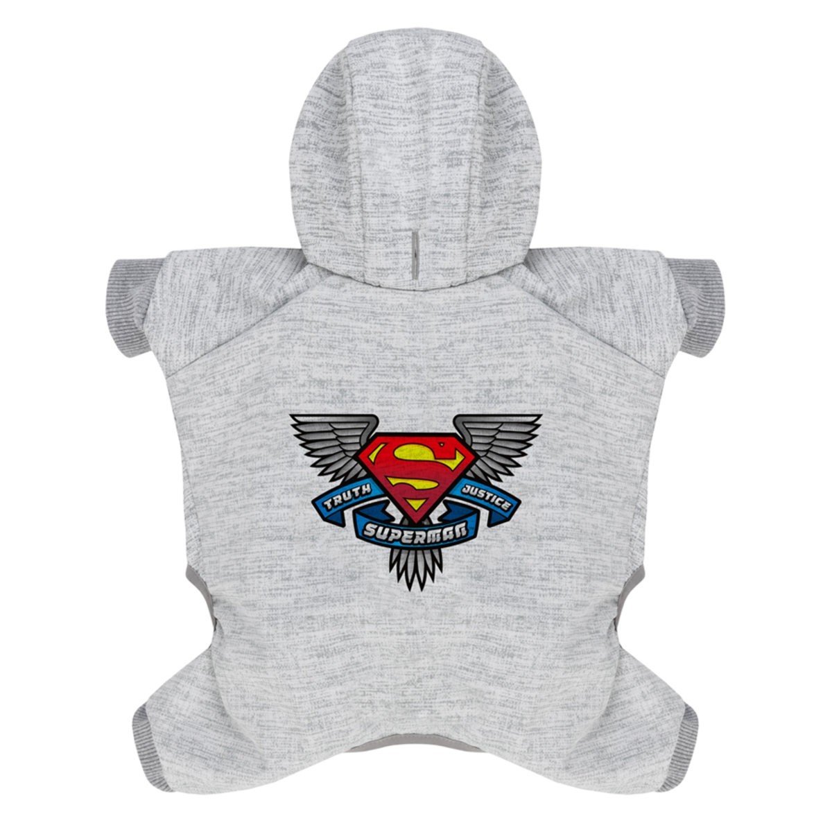 Комбинезон для собак Waudog Clothes, Супермен, правда, справедливость, софтшелл, M45 - фото 2