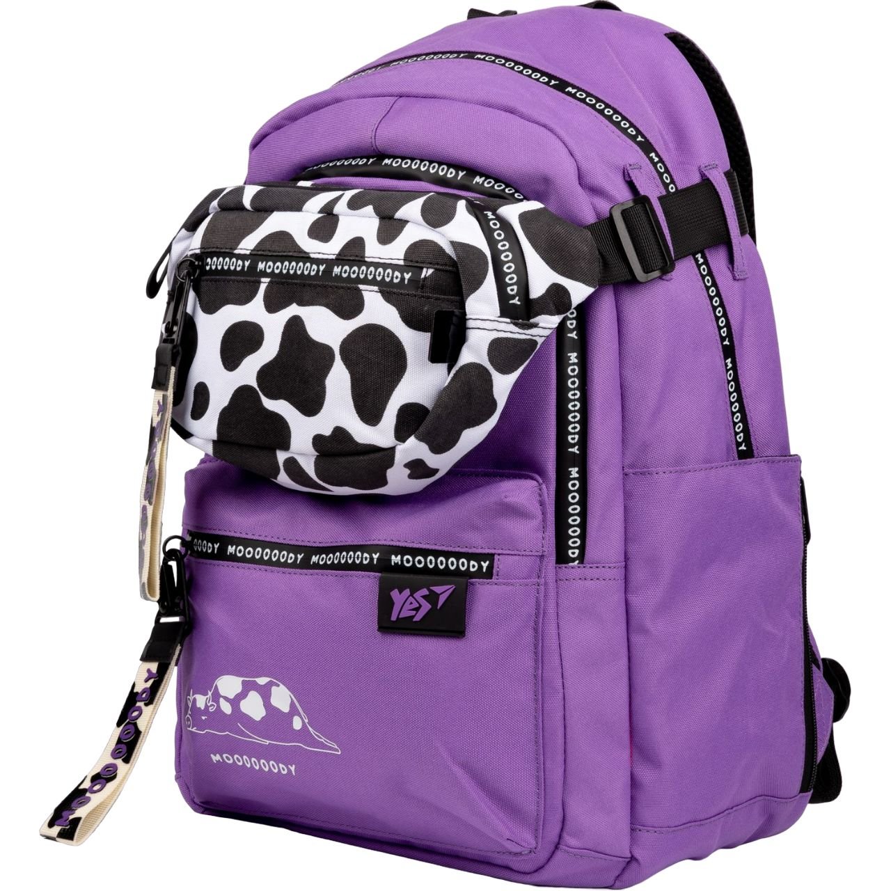 Рюкзак та сумка на пояс Yes TS-61-M Moody, фиолетовый (559476) - фото 1