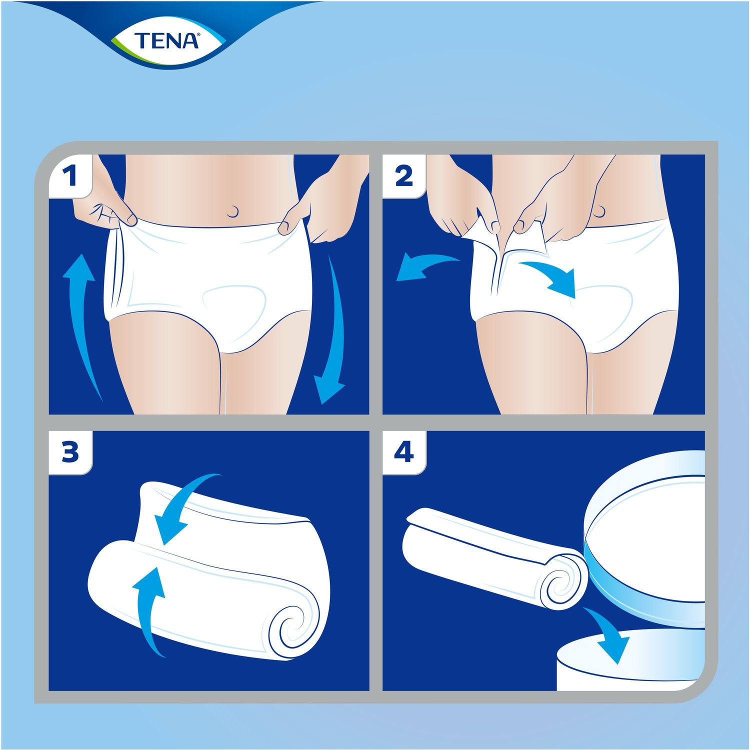 Трусы-подгузники для взрослых Tena Pants Plus, S, 14 шт. - фото 6