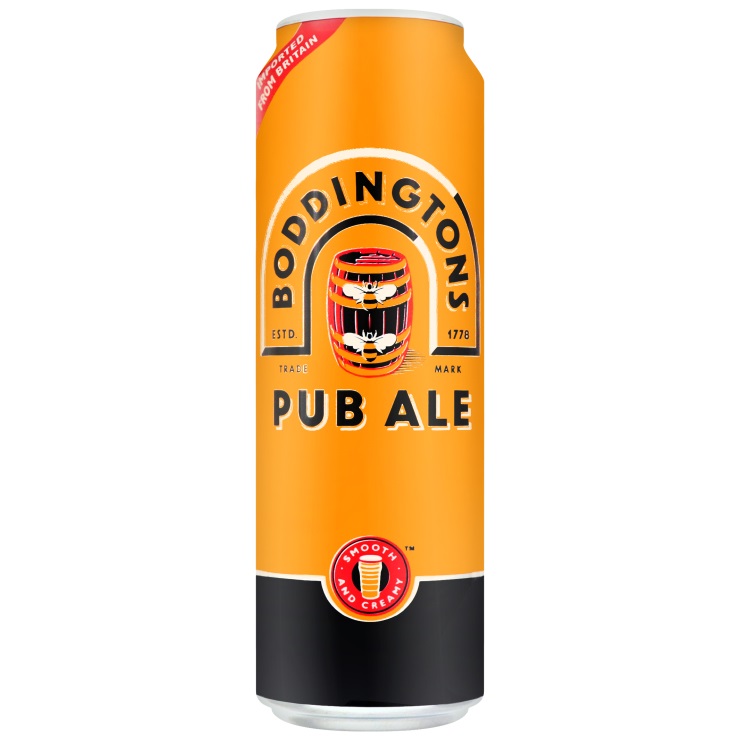 Пиво Boddingtons Pub Ale, светлое, 4,6%, ж/б, 0,5 л (806855) - фото 1