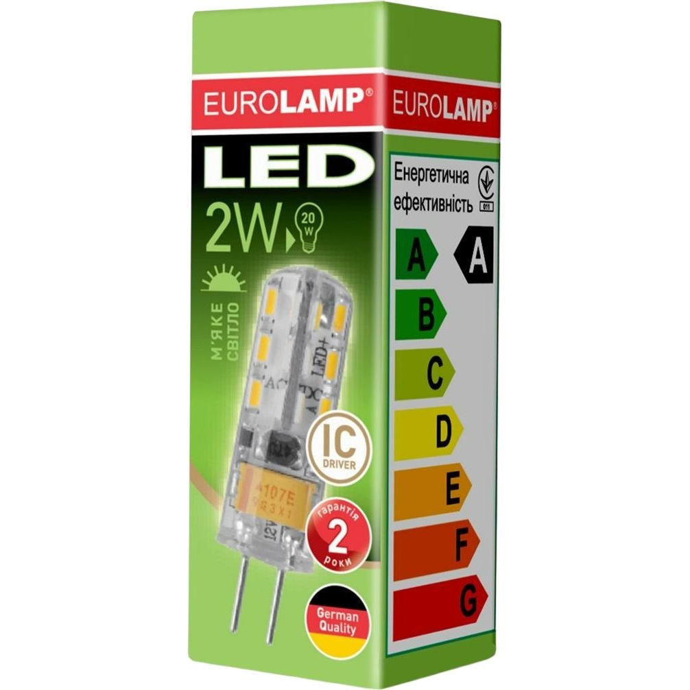 Светодиодная лампа Eurolamp LED, G4, 2W, 3000K 220V (LED-G4-0227(220)) - фото 4