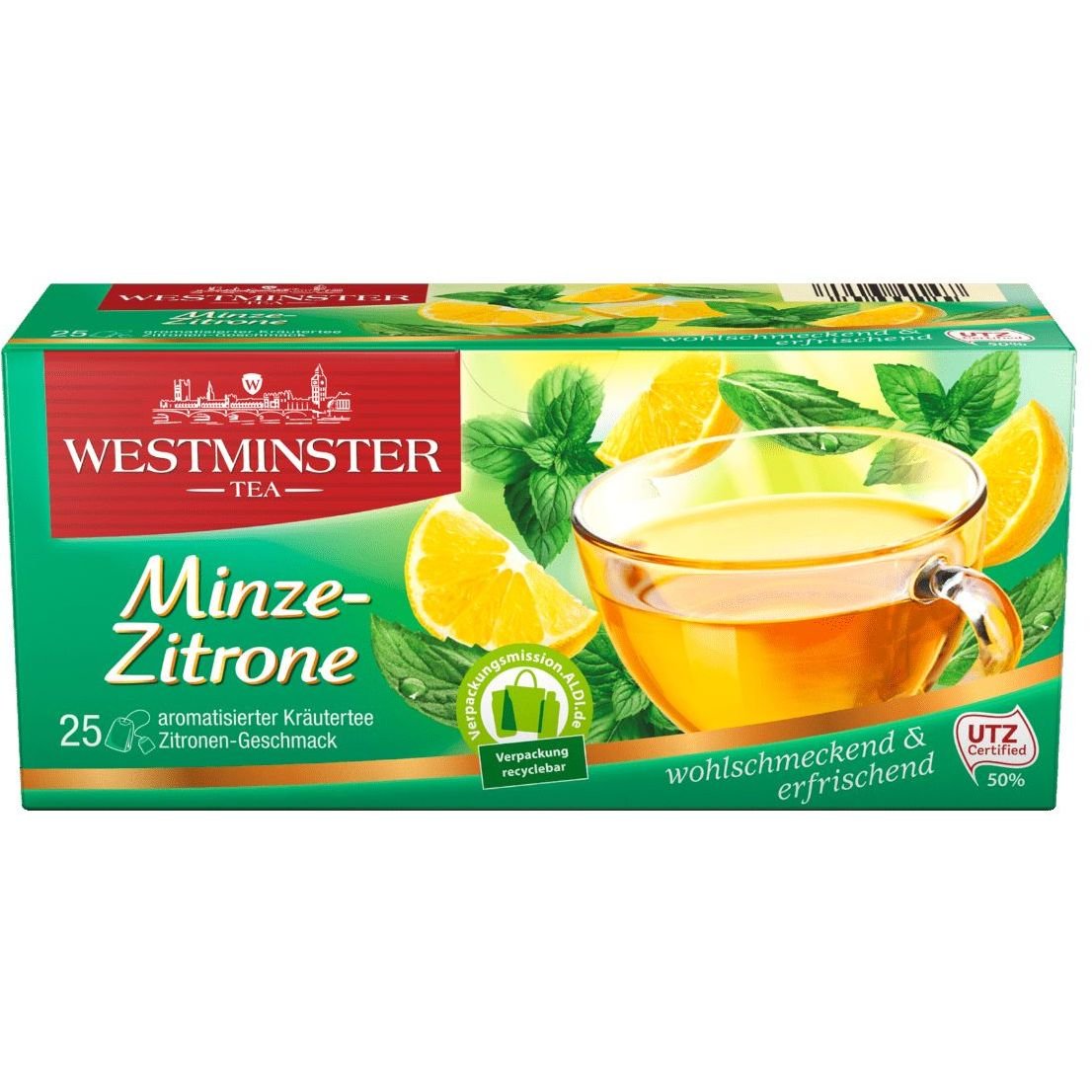 Чай травяной Westminster Мята и лимон, 25 пакетиков (895450) - фото 1